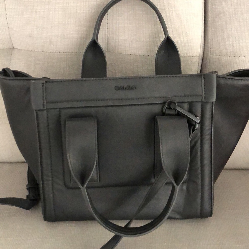 Black leather Calvin Klein bag